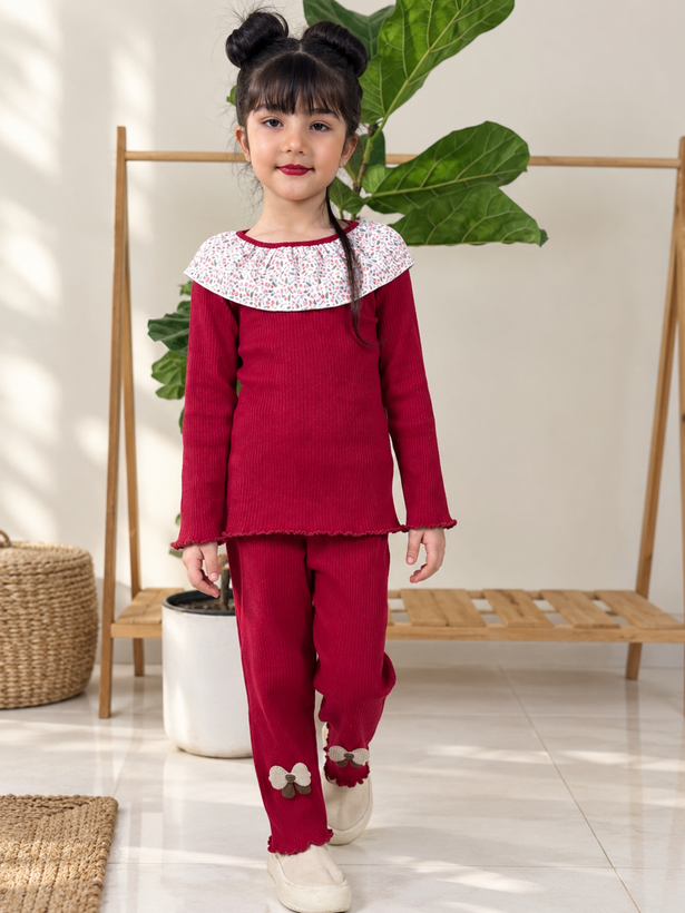 ست بلوز شلوار گلی