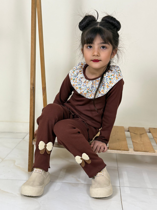 ست بلوز شلوار گلی